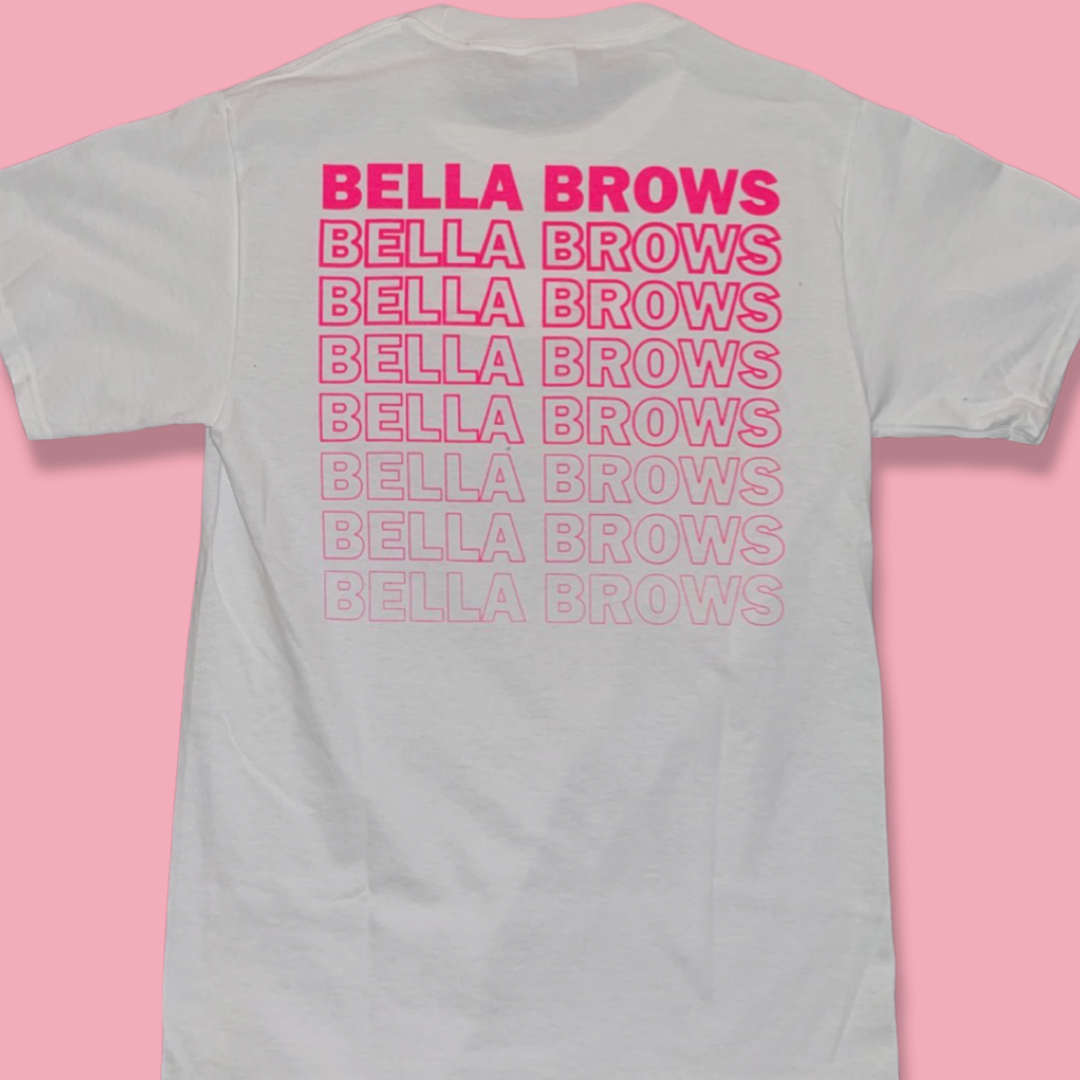 Embroidered + graphic BellaBrows tee